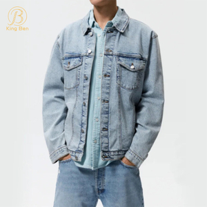 Cappotto del rivestimento di autunno della giacca di jeans della giacca di jeans all'ingrosso della fabbrica della Cina di alta qualità OEM ODM personalizzato