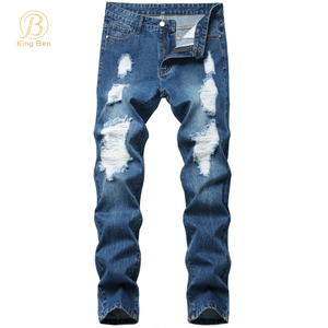 OEM ODM Design popolare all'ingrosso di migliore qualità, leggero, elastico e buon produttore Jeans denim da uomo