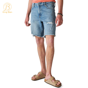 Benvenuto OEM ODM Custom Summer Streetwear Pantaloni corti a metà Pantaloncini da lavoro larghi Pantaloncini di jeans larghi da uomo di moda