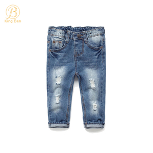 OEM ODM Vendita calda Ins Jeans per bambini Design neutro Jeans per bambini Pantaloni per neonato Jeans per ragazzi di alta qualità