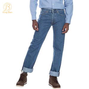 OEM ODM Custom Wholesale Cotone di alta qualità Unwash Original Raw Mens Fashion Cimosa Denim Mens Jean